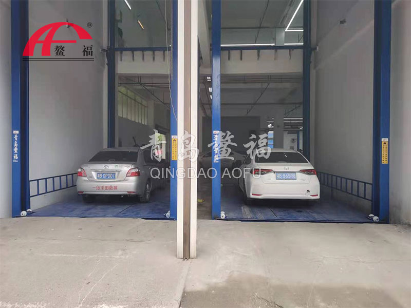 山西臨汾汽修廠汽車升降平臺案例